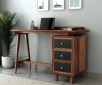 Gulliver Sheesham Wood Study Table with Three Drawers - Image 3