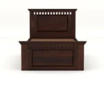 Solid Sheesham Wood Bed 6X4 Single Bed with Drawer Storage - Image 2