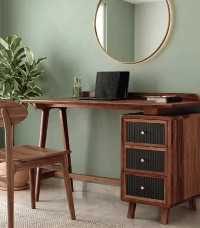 Gulliver Sheesham Wood Study Table with Three Drawers