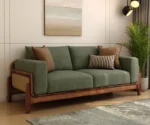 Aranyam Sheesham Wood 3+1+1 Seater Sofa Set with Cane Detailing - Image 2