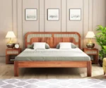 Hester Sheesham Wood Cane Bed With Non Storage - Image 2